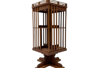 Art Nouveau Jugendstil Revolving Bookcase, 1900s